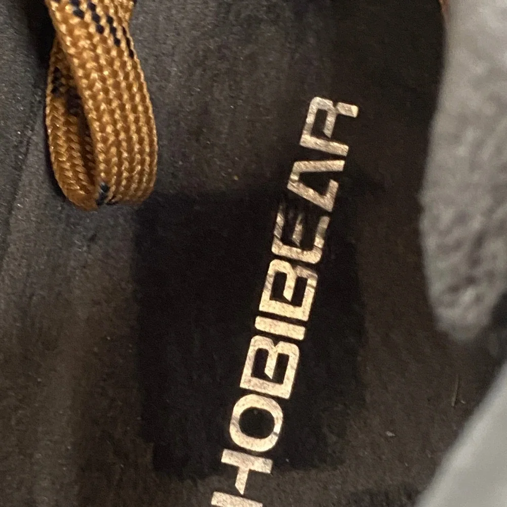 Hobibear Barefoot Winter Boots Mens 42 Grey Tan Minimalist Wide Toe Box